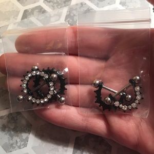 stainless steel cartilage/nipple jewelry